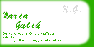 maria gulik business card